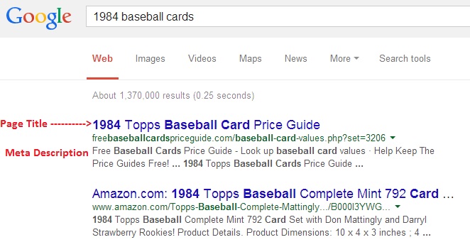 Meta Description Search Result
