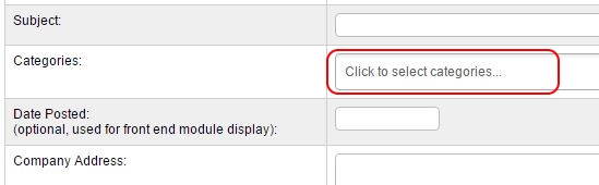 Edit Add Newsletter Select Category
