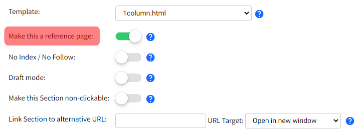 SiteApex Edit Reference Page Toggle