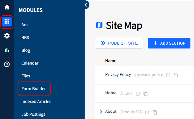 SiteApex Access Formbuilder