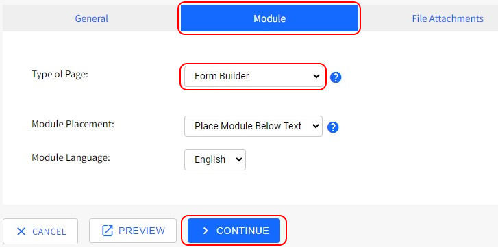 Page Edit Add Form
